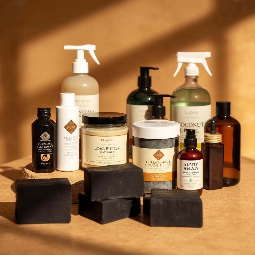 Household & Beauty: Black soap, shea butter, essentials